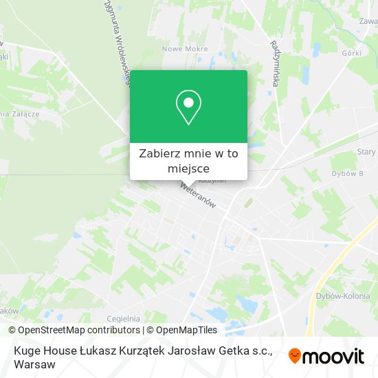 Mapa Kuge House Łukasz Kurzątek Jarosław Getka s.c.