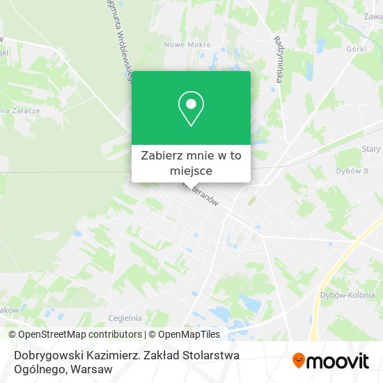 Mapa Dobrygowski Kazimierz. Zakład Stolarstwa Ogólnego