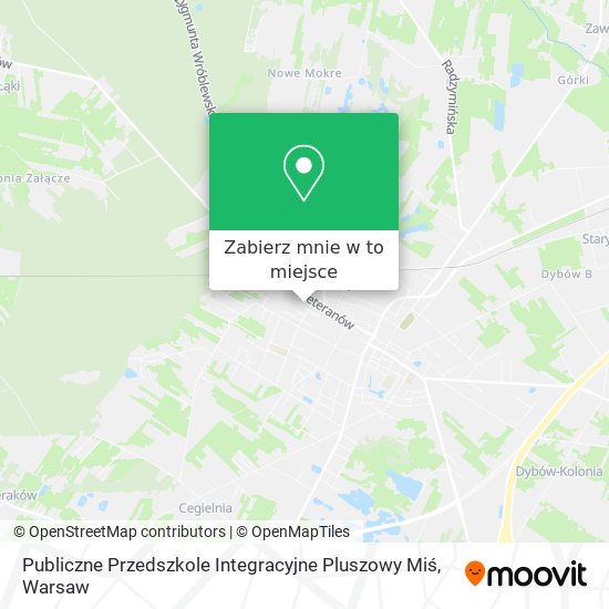 Mapa Publiczne Przedszkole Integracyjne Pluszowy Miś