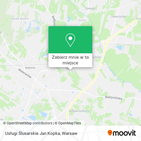 Mapa Usługi Ślusarskie Jan Kopka