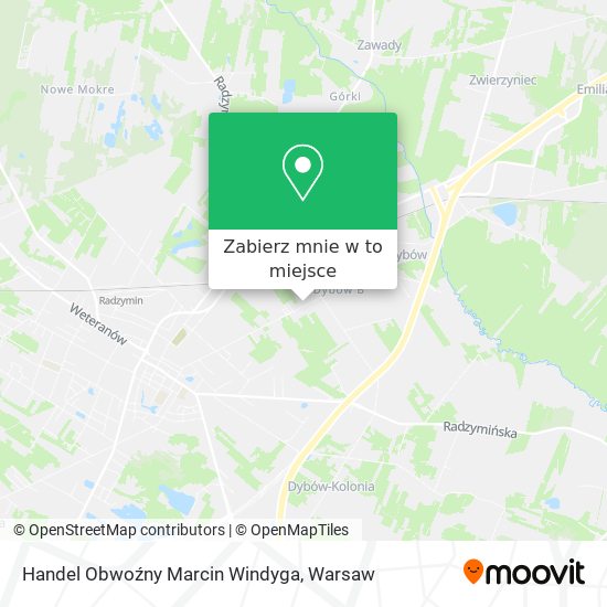 Mapa Handel Obwoźny Marcin Windyga