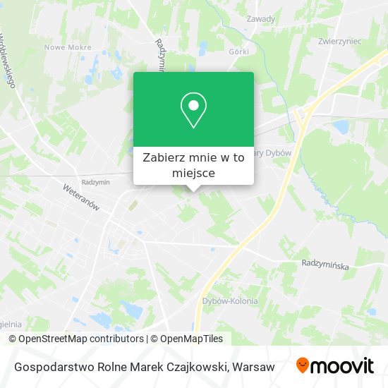 Mapa Gospodarstwo Rolne Marek Czajkowski