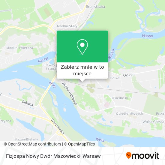 Mapa Fizjospa Nowy Dwór Mazowiecki