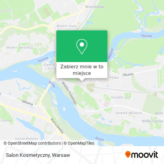 Mapa Salon Kosmetyczny