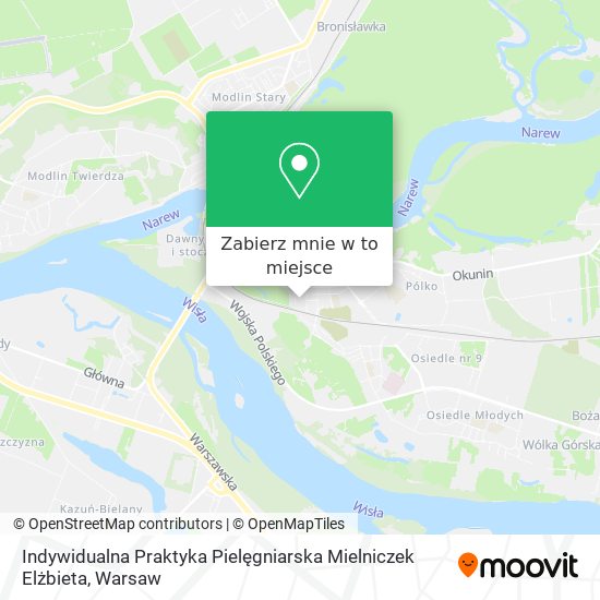 Mapa Indywidualna Praktyka Pielęgniarska Mielniczek Elżbieta