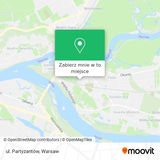 Mapa ul. Partyzantów