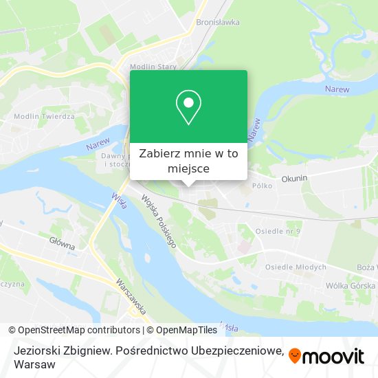 Mapa Jeziorski Zbigniew. Pośrednictwo Ubezpieczeniowe