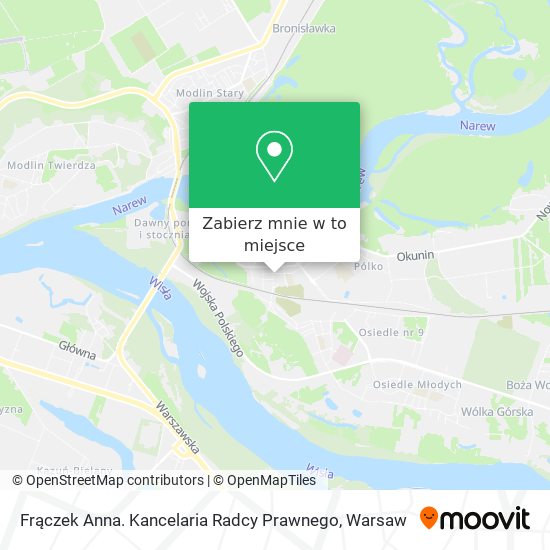 Mapa Frączek Anna. Kancelaria Radcy Prawnego