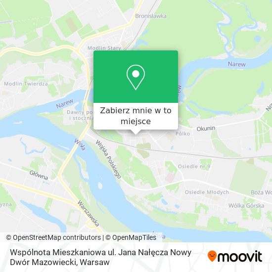 Mapa Wspólnota Mieszkaniowa ul. Jana Nałęcza Nowy Dwór Mazowiecki