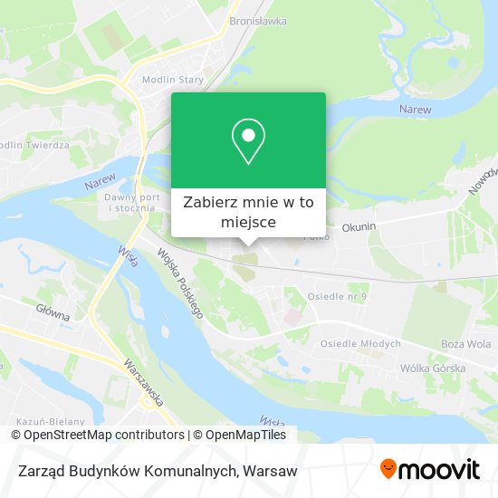 Mapa Zarząd Budynków Komunalnych