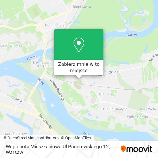 Mapa Wspólnota Mieszkaniowa Ul Paderewskiego 12