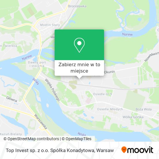 Mapa Top Invest sp. z o.o. Spółka Konadytowa