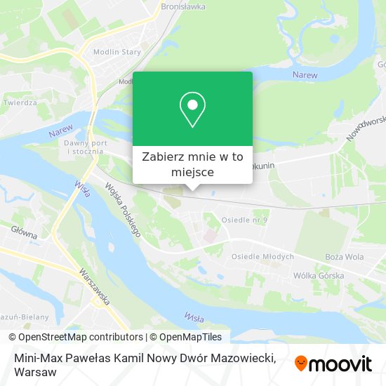 Mapa Mini-Max Pawełas Kamil Nowy Dwór Mazowiecki