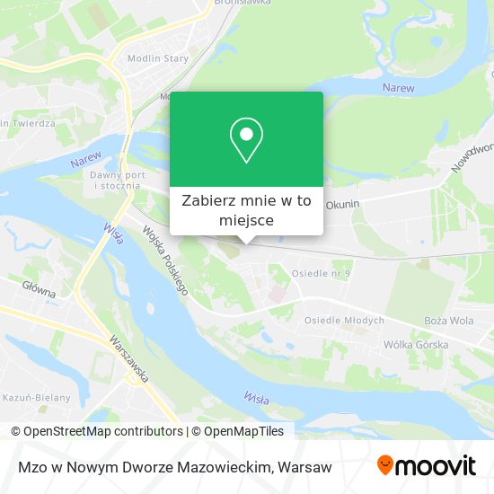 Mapa Mzo w Nowym Dworze Mazowieckim