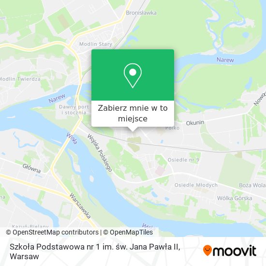 Mapa Szkoła Podstawowa nr 1 im. św. Jana Pawła II