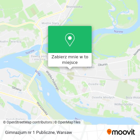 Mapa Gimnazjum nr 1 Publiczne