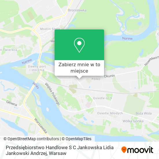 Mapa Przedsiębiorstwo Handlowe S C Jankowska Lidia Jankowski Andrzej