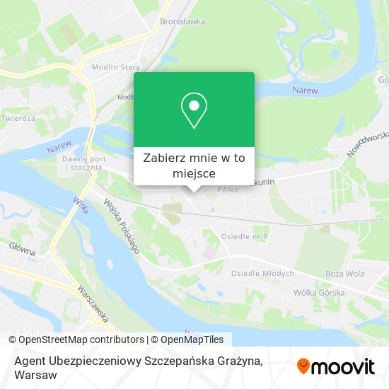 Mapa Agent Ubezpieczeniowy Szczepańska Grażyna