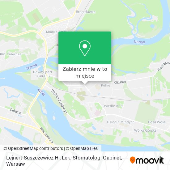 Mapa Lejnert-Suszczewicz H., Lek. Stomatolog. Gabinet