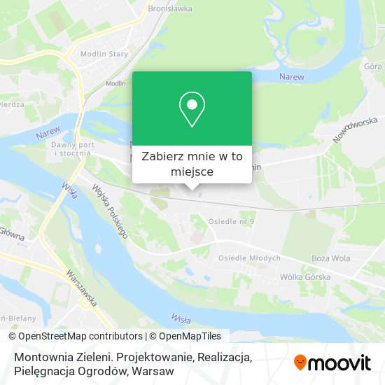 Mapa Montownia Zieleni. Projektowanie, Realizacja, Pielęgnacja Ogrodów