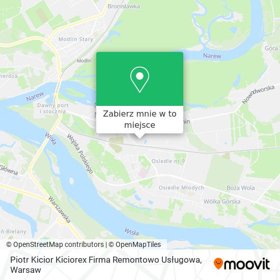 Mapa Piotr Kicior Kiciorex Firma Remontowo Usługowa