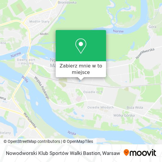 Mapa Nowodworski Klub Sportów Walki Bastion