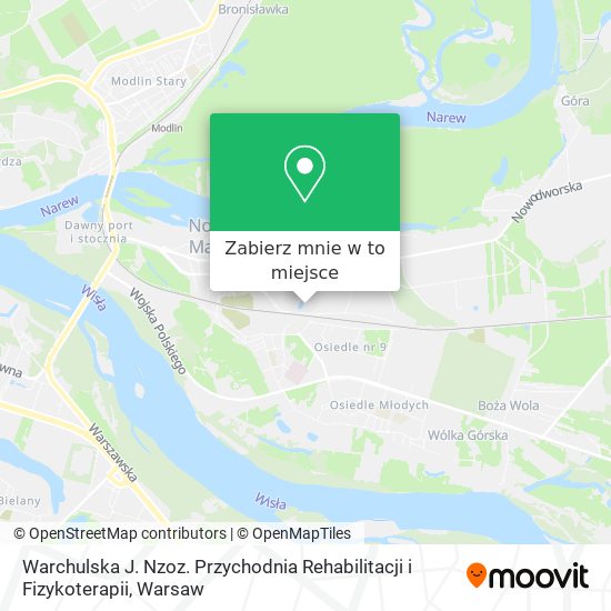 Mapa Warchulska J. Nzoz. Przychodnia Rehabilitacji i Fizykoterapii