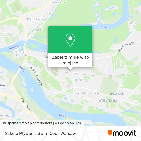 Mapa Szkoła Pływania Swim Cool