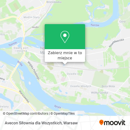 Mapa Avecon Siłownia dla Wszystkich