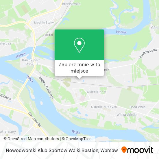 Mapa Nowodworski Klub Sportów Walki Bastion