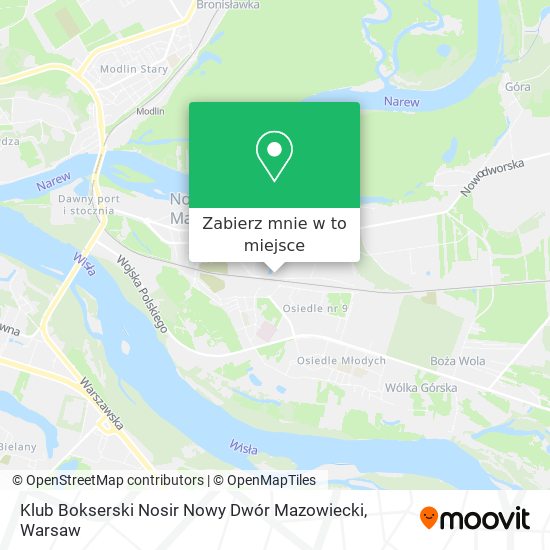 Mapa Klub Bokserski Nosir Nowy Dwór Mazowiecki