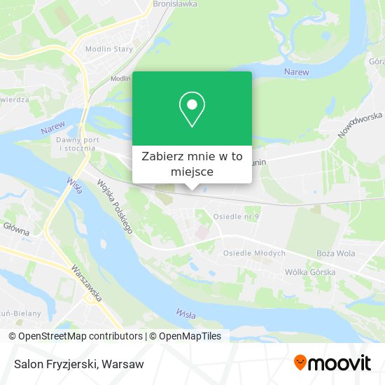 Mapa Salon Fryzjerski