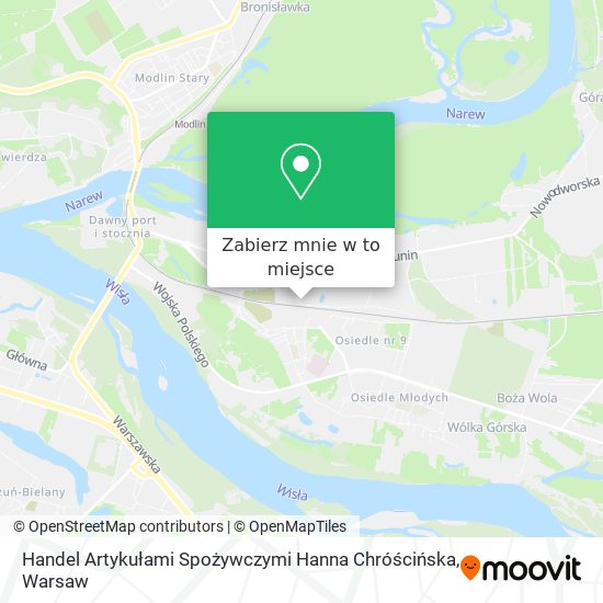 Mapa Handel Artykułami Spożywczymi Hanna Chróścińska