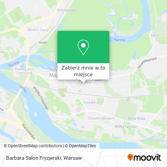 Mapa Barbara Salon Fryzjerski