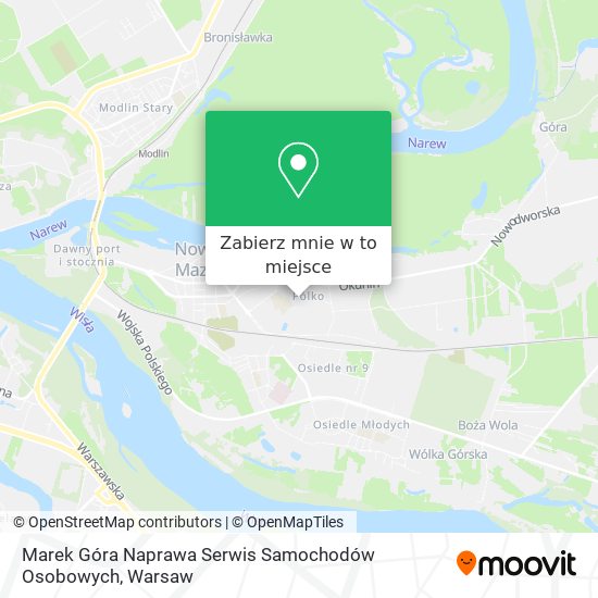 Mapa Marek Góra Naprawa Serwis Samochodów Osobowych