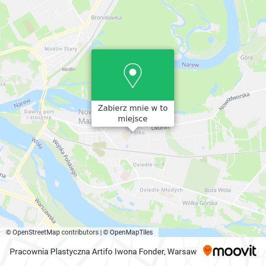 Mapa Pracownia Plastyczna Artifo Iwona Fonder