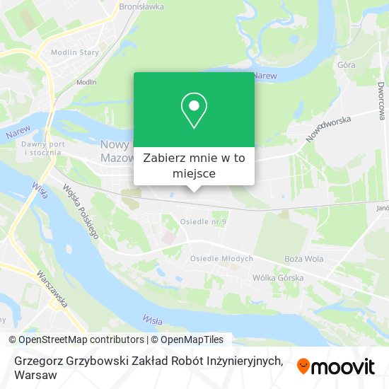 Mapa Grzegorz Grzybowski Zakład Robót Inżynieryjnych