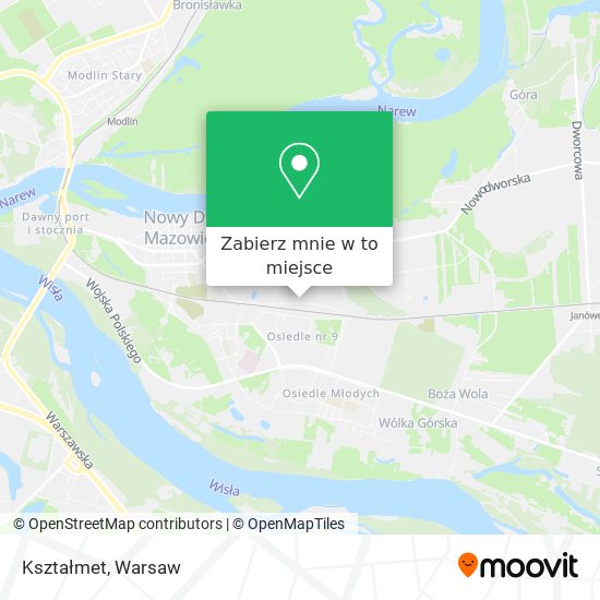 Mapa Kształmet