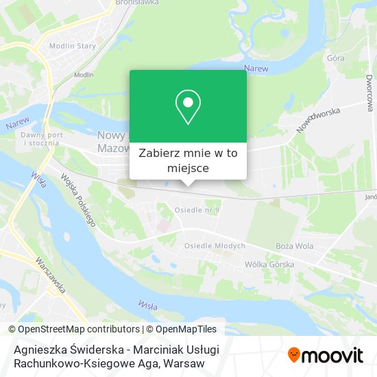 Mapa Agnieszka Świderska - Marciniak Usługi Rachunkowo-Ksiegowe Aga