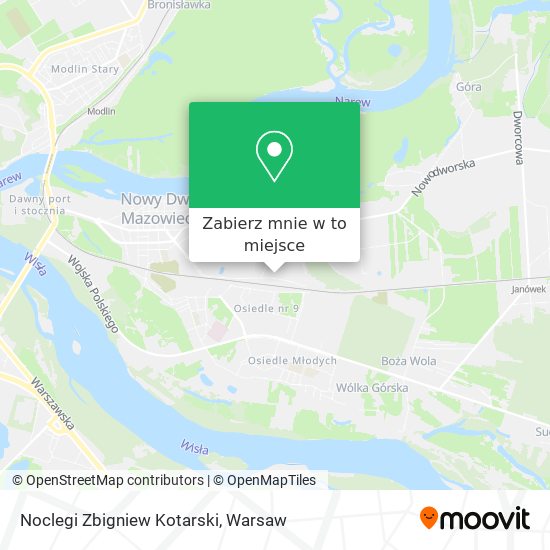 Mapa Noclegi Zbigniew Kotarski