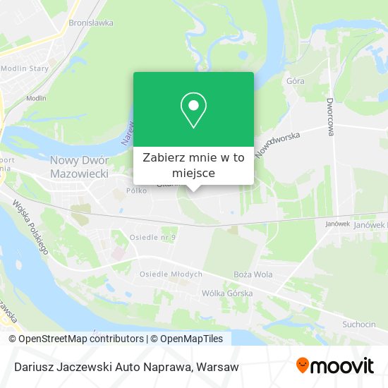 Mapa Dariusz Jaczewski Auto Naprawa