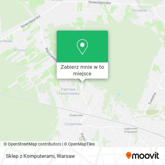 Mapa Sklep z Komputerami