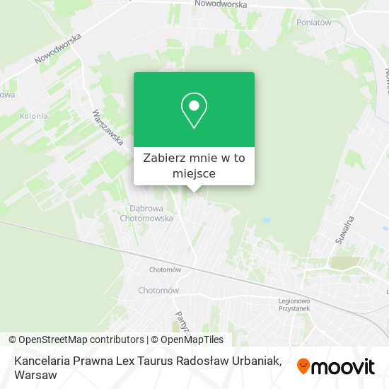 Mapa Kancelaria Prawna Lex Taurus Radosław Urbaniak