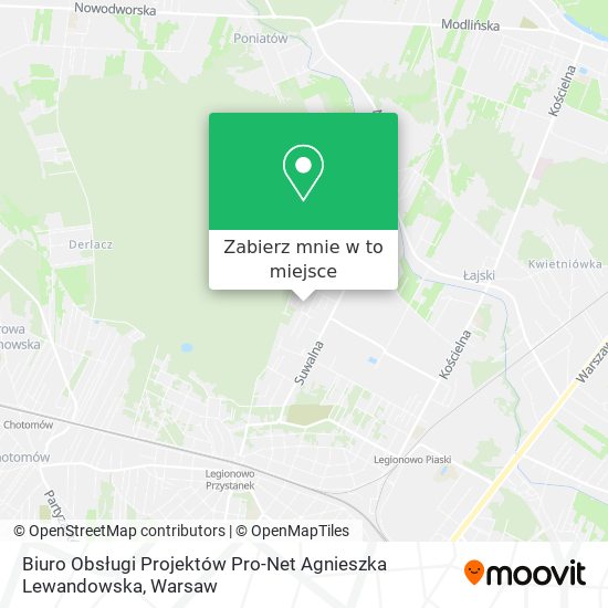 Mapa Biuro Obsługi Projektów Pro-Net Agnieszka Lewandowska