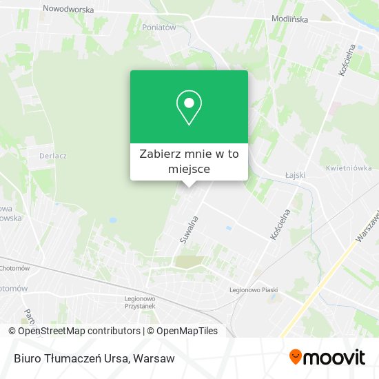 Mapa Biuro Tłumaczeń Ursa