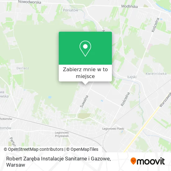 Mapa Robert Zaręba Instalacje Sanitarne i Gazowe