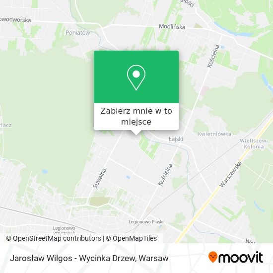 Mapa Jarosław Wilgos - Wycinka Drzew