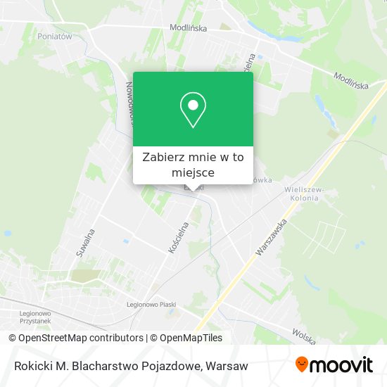 Mapa Rokicki M. Blacharstwo Pojazdowe