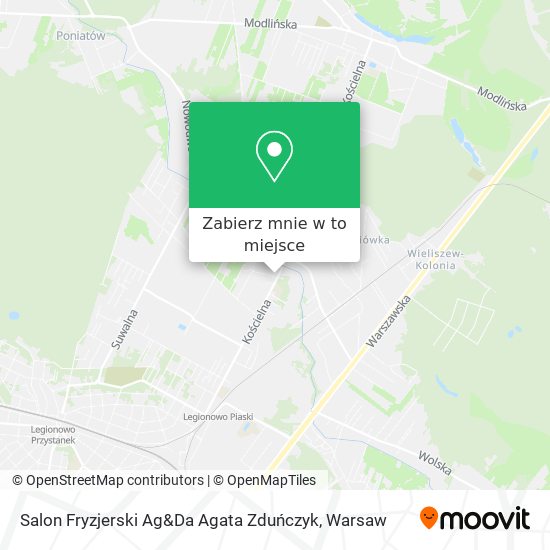 Mapa Salon Fryzjerski Ag&Da Agata Zduńczyk