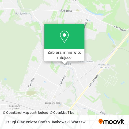 Mapa Usługi Glazurnicze Stefan Jankowski